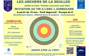 Initiation découverte du tir à l'arc et sarbacane aux archers de la Seulles